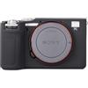 MUZIRI KINOKOO Custodia in silicone per Sony A7C II/Alpha 7C II/A7CM2/A7C2 fotocamera, ultra sottile in gomma morbida, custodia protettiva per Sony A7C II fotocamera - Nero