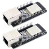 AYWHP 2 pezzi WT32-ETH01 ESP32 ethernet porta seriale integrata Bluetooth + modulo WiFi Combo Gateway