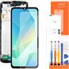 AGCUT Display LCD per Samsung A16 4G Schermo LCD Touch Screen Digitizer Assembly con Riparazione, Schermo di Ricambio per Samsung Galaxy A16 4G SM-A165F 6,7 pollici, Nero con Cornice