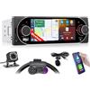 Inefala Autoradio bluetooth 1 Din con Wireless Carplay e Android Radio con Schermo da 5,1 Pollici con Bluetooth, Mirror Link, Supporta FM/RDS, EQ, USB, Type C