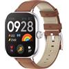 MIJOBS Cinturino in Pelle Compatibile con Redmi Watch 6/5/4 per Uomini e Donne | Cinturini di Ricambio per Orologio Intelligente Xiaomi Smart Band 10 Pro, 9 Pro e 8 Pro, Bracciale Classico e Elegante