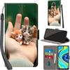 PHINIENLAND Cover per Xiaomi Redmi Note 9 Pro / 9 Pro Max Case PU Pelle Custodia [Kickstand] [Chiusura magnetica] [Slot per Schede], Portafoglio Flip Custodia per Redmi Note 9S,Gattino