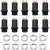 WANGCL 10Pcs 3.5mm Stereo Jack Montaggio Pannello Connettore Mini Stereo Femmina Jack Presa Spina Con Dadi per Cuffia Audio Video