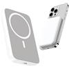 ZISONIX Power Bank Esterno Magnetico, Powerbank Magnetico da 5000mAh, PD20W Funzione di Ricarica Rapida Senza Fili, Caricabatterie Portatile Ricarica Rapida Compatibile con iPhone 15&14&13 (Bianco)