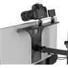 HumanCentric Supporto per monitor DSLR Mensola per monitor per fotocamera da scrivania, webcam e microfono mensola per monitor VESA, sostituzione morsetto treppiedi per fotocamera da tavolo, grande
