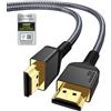 Maxonar Cavo HDMI® ad altissima velocità 3m, (certificato) Ultra HD 48Gbit/s ad alta velocità 8K60 4K120 eARC HDR10 4:4:4 HDCP 2.2 e 2.3 Dolby compatibile con/PS5, Xbox Series X/Roku/Fire/Sony/TV LG