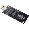 Cablecc Key-B M.2 NGFF WWAN a USB 3.0 Adattatore Riser Card con Slot SIM per 3G/4G/5G LTE Wireless Module Modem Card