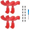 Taoricen Eliche per DJI NEO 2, Drone Pale di ricambio, Protezione Staffa Accessori, Set da 2 (Rosso)