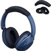kwmobile Cuscinetti Auricolari e Custodia Archetto Cuffie Compatibile con Sony WH-XB910N - Copri Padiglioni Headband Cover blu scuro