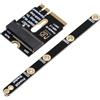 CY Adattatore PCI-E 4.0 con staffa per scheda madre laptop SSD 2280 NGFF A+E-Key maschio a NVME M-key femmina