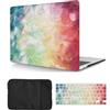 HLAAJJX Custodia Compatibile con Macbook 12 pollici 2017 2016 2015 con display Retina A1534, Case Rigida Protettivo Plastica Copertina & Tastiera Cover & Borsa, Colorato