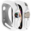 Yrzper Custodia compatibile con Apple Watch Ultra 2 49 mm, custodia a tutto tondo antiurto in silicone TPU, custodia protettiva bumper leggera e antiurto antigraffio per Apple Watch Ultra 49 mm (bianco)
