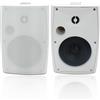 STUDIOFINIX Altoparlanti esterni da 6,5 pollici a parete 400W bianco - Soluzione audio resistente alle intemperie e ad alte prestazioni