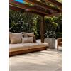Ted Baker Tappeto in tessuto piatto Nightingale, adatto per esterni, facile da pulire, per soggiorno, terrazza, sala da pranzo, balcone, in iuta bianca, 160 x 230 cm