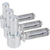 Alberts 307370 Cardine da avvitare, con filettatura metrica, zincato blu, entrata Ø16 mm, 65 x 33 mm (Confezione da 3)