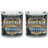 Hammerite Superia smalto metallo antiruggine interno e esterno, Brillante Marrone Chiaro, 250 ml (Confezione da 2)