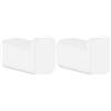 Hansgrohe AddStoris - Gancio asciugamani bagno, portasciugamani, gancio per accappatoio, fissaggio nascosto, accessori bagno, bianco opaco, 41742700 (Confezione da 2)