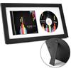 FramePro Cornice per CD, 36,1 cm x 19,6 cm, Custodie CD firmate e supporto per dischi, decorazione musicale da parete con vero vetro, bianco opaco