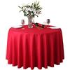 CIEEIN CIEHT Poliestere Tovaglia Rotonda Diametro 160cm-320cm Hotel Ristoranti Eventi Matrimonio Feste Copritavolo Resistente Rosso Diametro 160 cm
