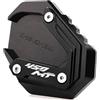 ZEXDDI Adatto per 450MT CF 450 MT MT450 2024 2025 Moto CNC Cavalletto Pad Piede Allargato Piastra Estensione Cavalletto Laterale MT 450 Accessori (nero)