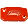 SCAR Coperchio Vaschetta Olio Freno Anteriore Compatibile con KTM BREMBO SX SXF EXC TPI EXCF 125 150 250 300 350 450 500 05-26 - Arancione