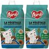 Aimé - Lettiera per gatti, 10 l, molto assorbente (Confezione da 2)