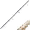 BelovedYard Corrimano in acciaio inox, 300 cm, ringhiera per scale, interni ed esterni, montaggio a parete V2A