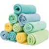 Bambino Mio, Salviette in cotone riutilizzabili, confezione da 10 salviette lavabili per neonati (Pastelli) | Senza sostanze chimiche, morbide, delicate e resistenti