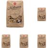 La Molisana - Pennoni Rigati Integrali n. 21, Pasta da Grano Italiano, Grandi, Rustici e Ricchi di Fibre, Trafilati al Bronzo, Confezione da 2500 g