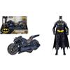 dc comics, Veicolo Batman Adventures 2 in 1, Batcycle Trasformabile BATMAN | Personaggio Batman in scala 30 cm con decorazioni e armatura nera originale