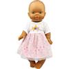 Heless 54038 - Set per Bambole con Bambola Gordi Bambina e Vestito da Unicorno ''Hannah'' con Gonna in Tulle, Misura 34 cm ca.