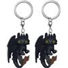 Funko POP! Keychain: How to Train your Dragon - Live Action - Toothless - Figura in vinile da collezione - Idea regalo - Prodotto ufficiale - Giocattoli per bambini e adulti (Confezione da 2)