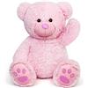 LotFancy Peluche Orso Orsetto Peluche Rosa 50cm Teddy Bear Orsacchiotto di Peluche di Orso per Bambini o Ragazze Regalo Festa di Compleanno Anniversario San Valentino Natale
