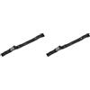 Tatonka 3271.04.0 - Cintura Toracica per Zaino, 25 mm, Colore: Nero (Confezione da 2)