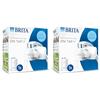 BRITA ON TAP V incl. 1 x filtro acqua rubinetto V (4 mesi) - riduce cloro, PFAS, piccole particelle e metalli - indicatore durata filtro manuale (Confezione da 2)