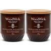 WoodWick ReNew Candela profumata con stoppino scoppiettante | Candela media di Cherry Blossom & Vanilla | Cera di cocco e soia a base vegetale | Materiali riciclati | Perfetta idea regalo per Donna