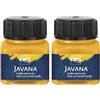 KREUL 90967 - Vernice per tessuti Javana per tessuti chiari e scuri, 20 ml vetro giallo oro, carattere pastoso, per timbrare e stenografare, lavabile dopo il fissaggio (Confezione da 2)