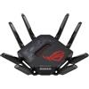 ASUS ROG Rapture GT-BE98 WiFi 7 Router, quad-band, banda 320 MHz, 4096-QAM, funzionamento multi-link, doppia porta 10G, WAN di backup, sicurezza di rete, compatibilità AiMesh