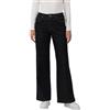 s.Oliver Schwarz LABEL 2170572 Jeans Pantaloni Suri Wide Leg, 97Z8, 42W x 30L Donna