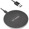 nongxiang Caricatore Rapido 15W, Piastra Ricarica Wireless, Caricatore a Induzione Superficie Antiscivolo per iPhone 16/15/14/13 & Samsung Galaxy S25/S24/S23, Cavo USB-C 1m incluso