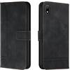 Bravoday Cover per Huawei Y5 2019 / Honor Play 3e / Honor 8S 2019/2020, Flip Custodia in Pelle PU Portafoglio Custodia per Huawei Y5 2019, con Slot per Schede, Nero