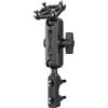 TUSITA Moto GPS Supporto Freno Frizione Serbatoio Compatibile con Garmin Montana, Zumo XT GPS, Doppia Presa per Braccio - Taglia B Media