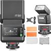 GODOX iT32 TTL Flash + X5C Wireless 1/8000s HSS GN18 Camera Speedlite 1,5 s Tempo di ricarica Luce LED integrata con diffusore morbido e filtro magnetico per fotocamere Canon