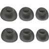 Panlouting 3 Paia | Panlouting Ricambio Gommini Tappi di Silicone per Cuffie compatibili con Cuffie JBL Vibe Buds, Live Pro TWS 2, Live Free 2, Tour Pro 2 | Isolamento acustico | S/M/L 3 diverse misure