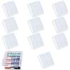 SEMINISMAR Custodia Batteria in Plastica,Scatola per Batteria,Custodia per Batterie AA/AAA,Custodia Portatile per Batteria,Trasparente Custodia Batteria,Plastic Storage Battery Box (Trasparente*10 PCS)
