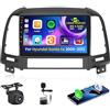 Inefala 4+64G Autoradio per Hyundai Santa Fe 2006-2012 Android 15 con Wireless CarPlay Android Auto, 9'' Schermo per Auto Soporta Bluetooth WIFI GPS FM/RDS 32EQ SWC AHD Telecamera Posteriore