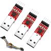 AYWHP Convertitori da USB a TTL CP2102 3 PCS HW-598 UART Serial Converter Module 3,3V e 5V con Cavi Jumper