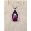 Splendido Africano Ametista Gemma 925 Argento Sterling Artigianale Ciondolo G-27