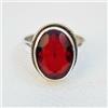 Appealing Mozambico Granato Gemma 925 Argento Sterling Mano Anello Tutti Misura