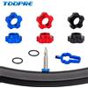 TOOPRE Valvola Presta Tubeless per bicicletta Valvola Schrader Dado di conversione Adattatore Dado di conversione del cerchione della valvola con chiave di installazione